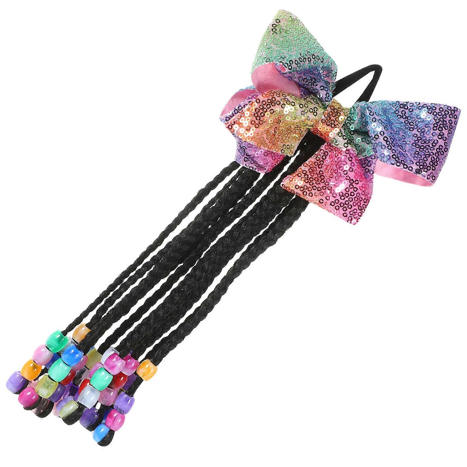 Multi Color 3Pcs Ponytail Hair Extensions For Women Designed For Parties With Durable Braiding Technology