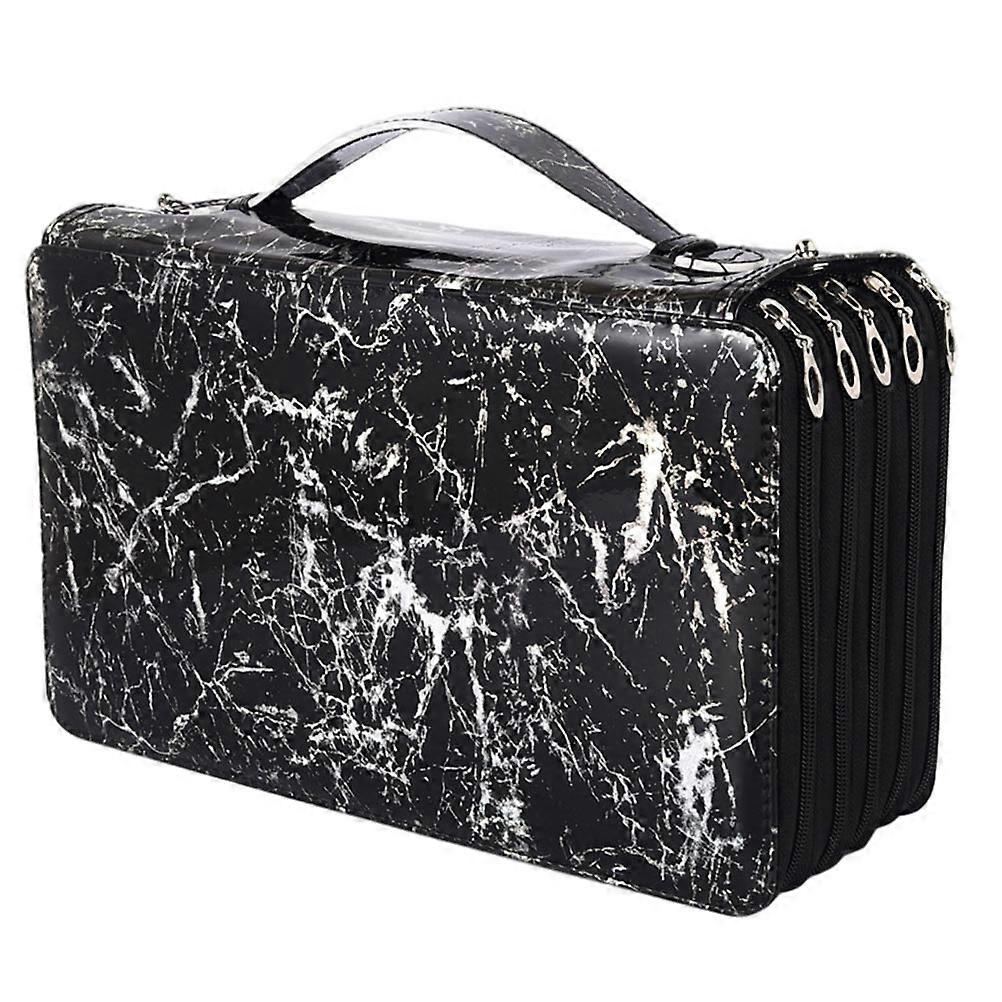 Multi-Layer Portable Stationery Bag For School Supplies Rectangular 12X19X32.5CM Ideal For Study And Travel 1Pack