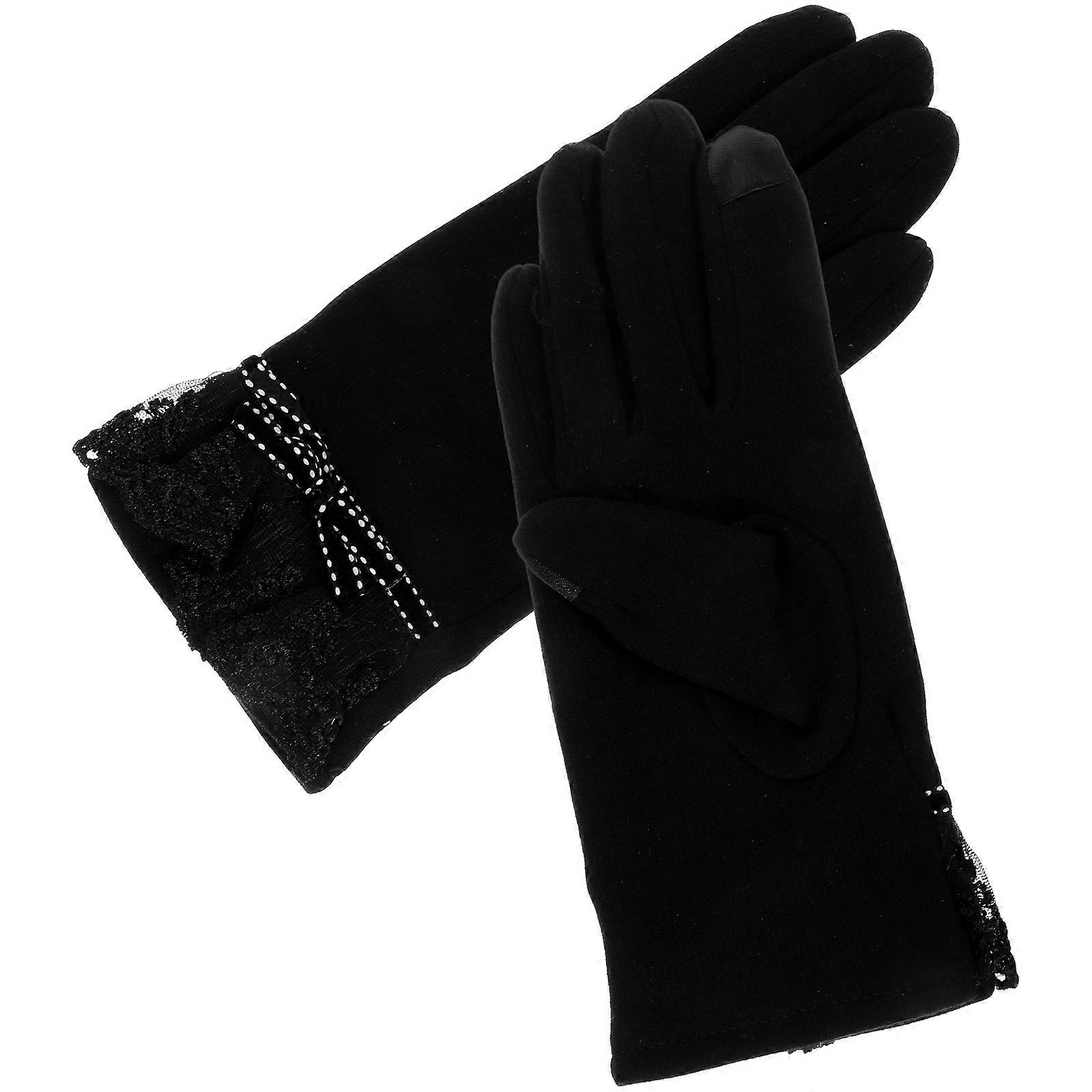 Touch Screen Gloves Windproof Cotton Gloves for Outdoor Riding 3Pairs