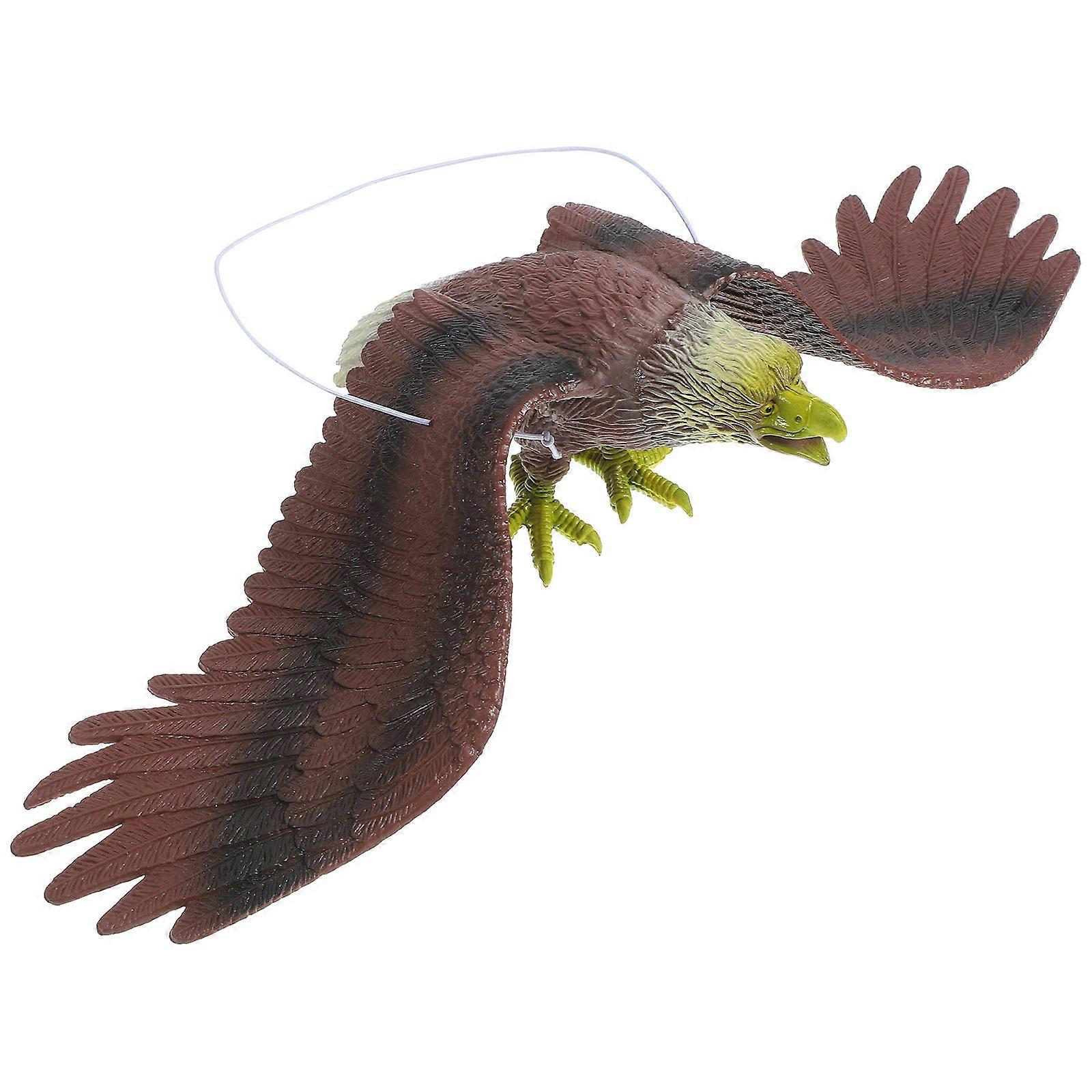 Hanging Bird Deterrent Eagle Plastic Ornament Brown 5Pcs Pack