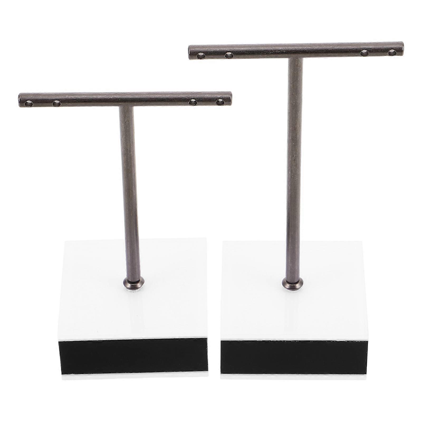 Earring Display Stand Acrylic T-Shaped Holder for Display 8Pcs Set