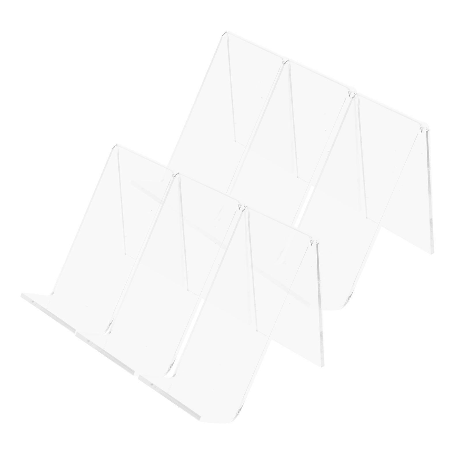 Clear Shoe Rack Acrylic Display Stand for 24Pcs Kids Shoes