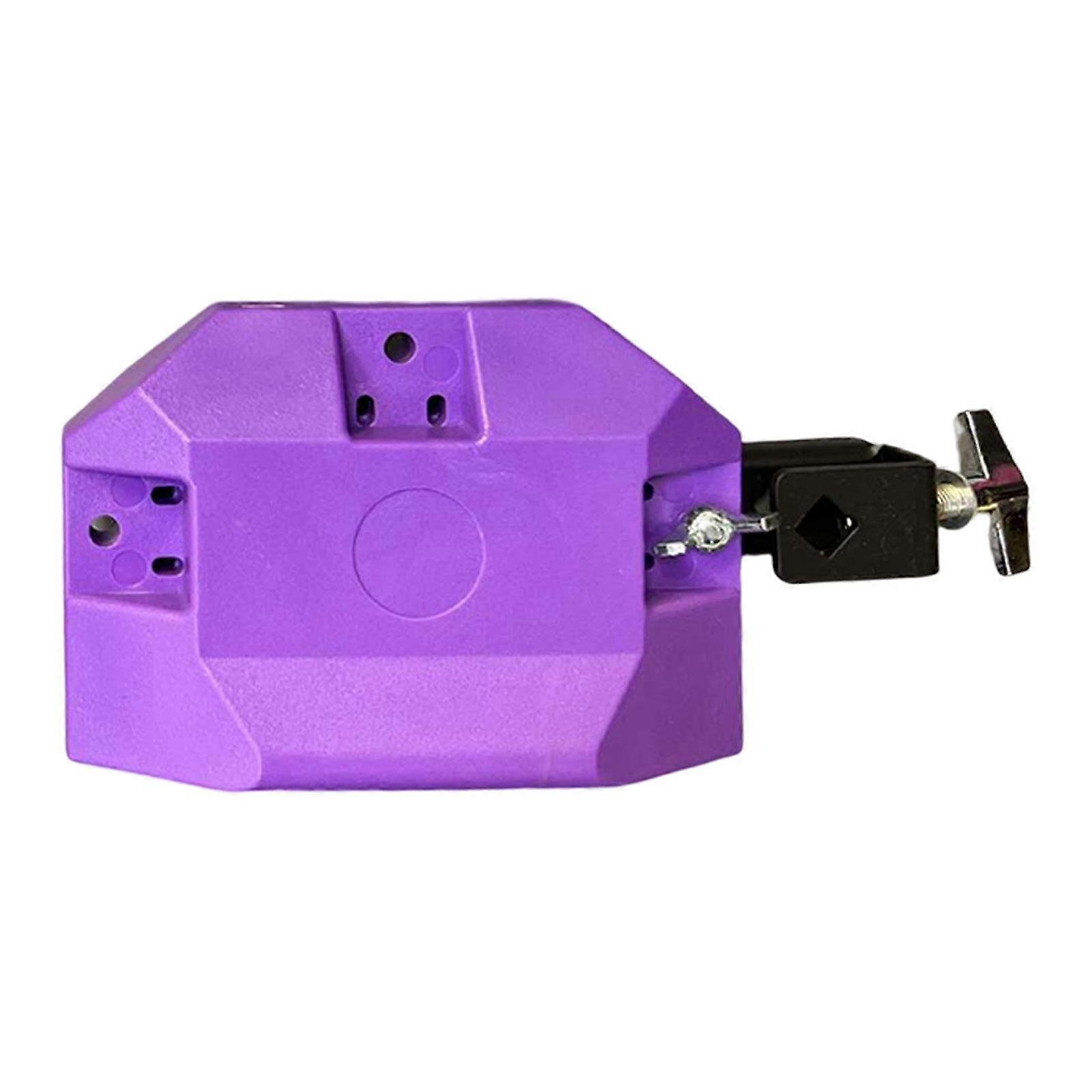 Low High Pitched Cow Bell Adjustable Mount Bracket Noisemaker Block Violet