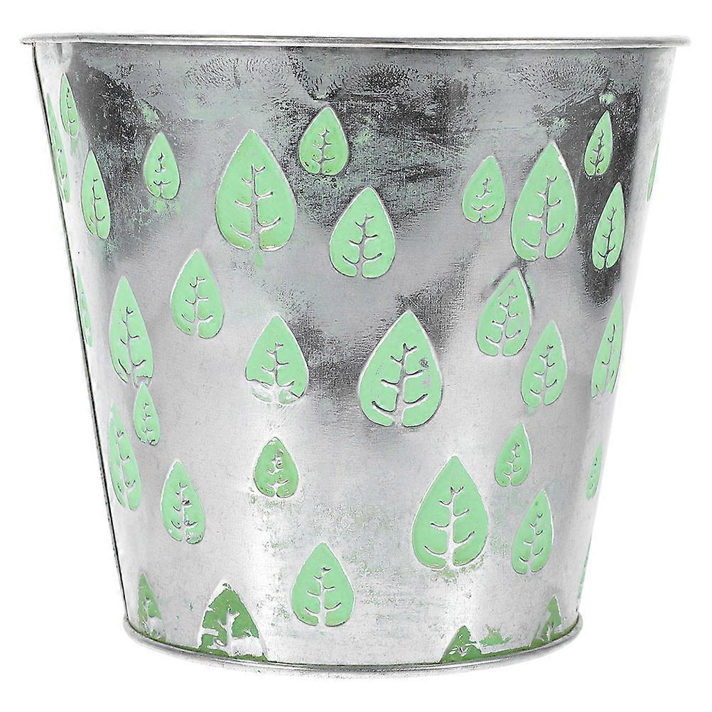 Large Flower Container Metal Bucket for Planting Use 5Pcs Vintage Style