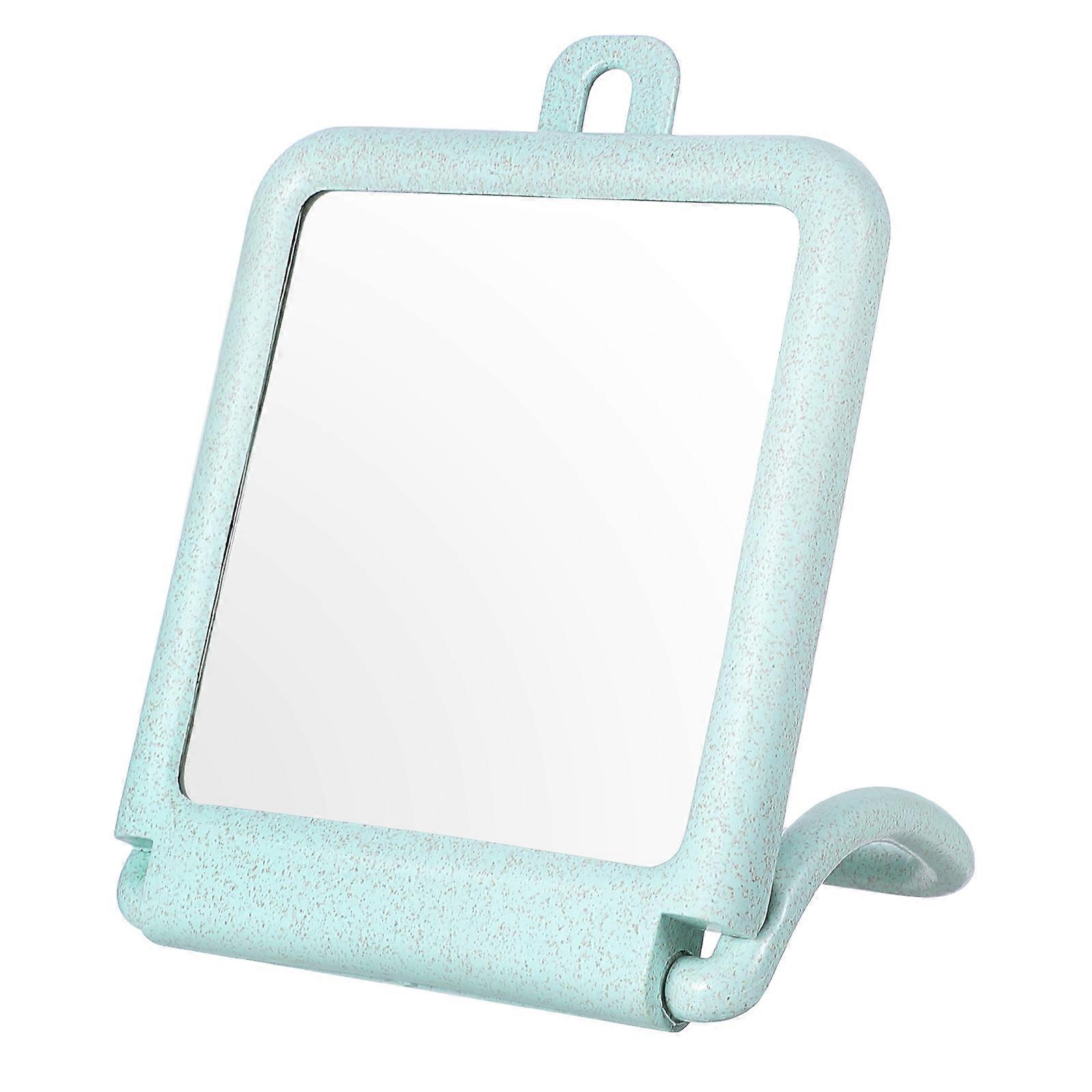 Tabletop Mirror 2Pcs Travel Mirror For Bathroom Bedroom Daily Use Green Chic Lightweight Rectangular Shape