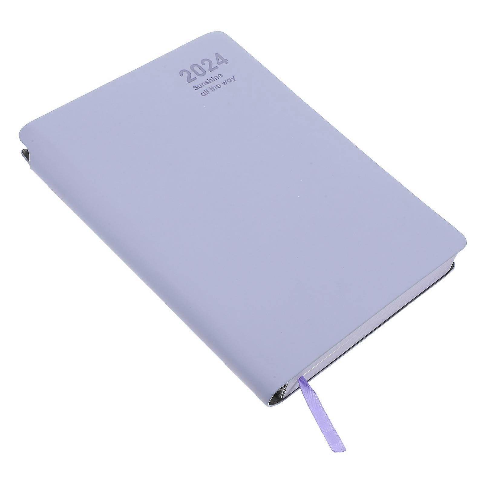 Daily Planner Agenda Journal Notebook 3Pcs For Daily Use And Travel Ideal For Office Workers With Simple Design And Purple Color For Note-Taking