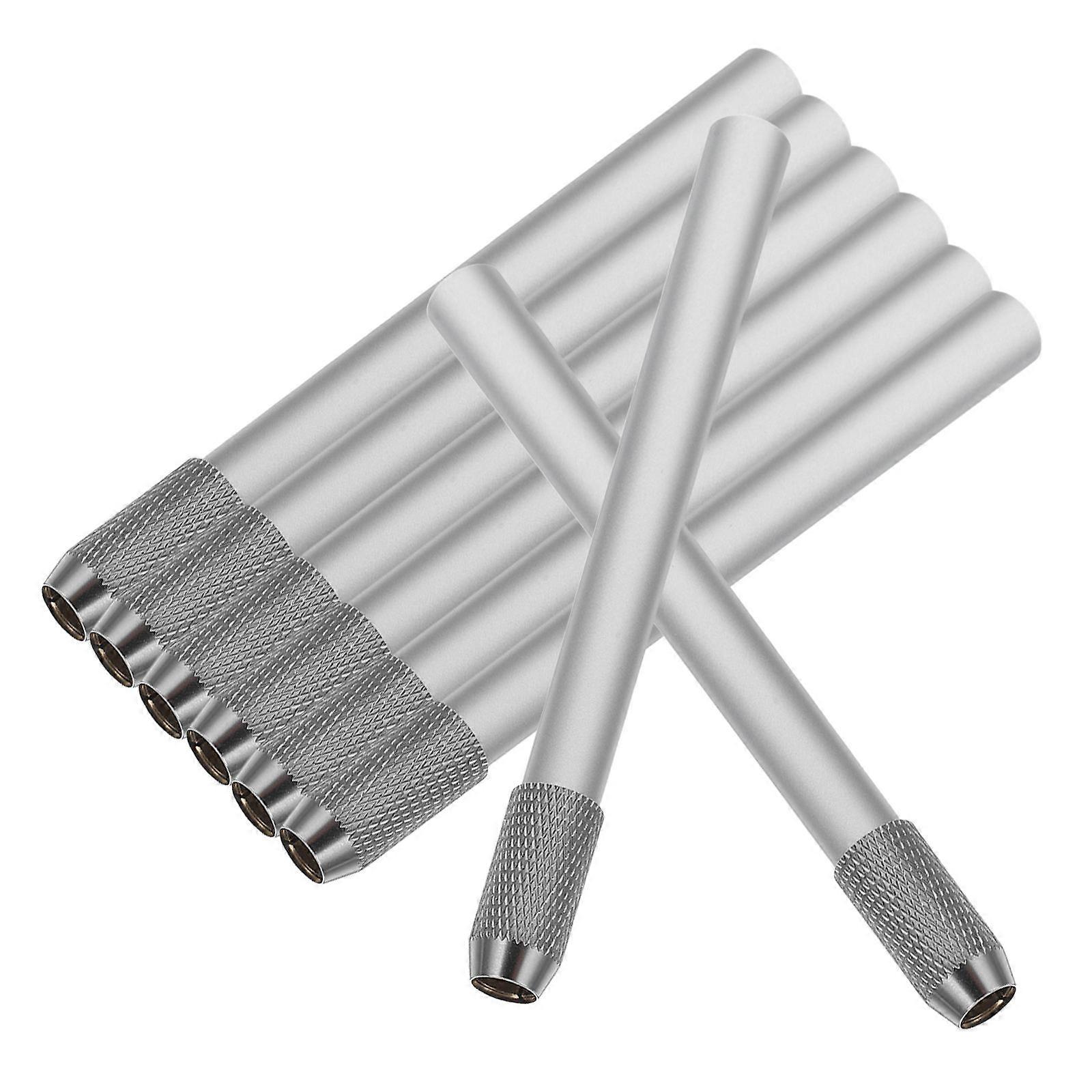 Art Pencil Extender Metal Pen Extend Tool for Pencil Use 40Pcs Silver