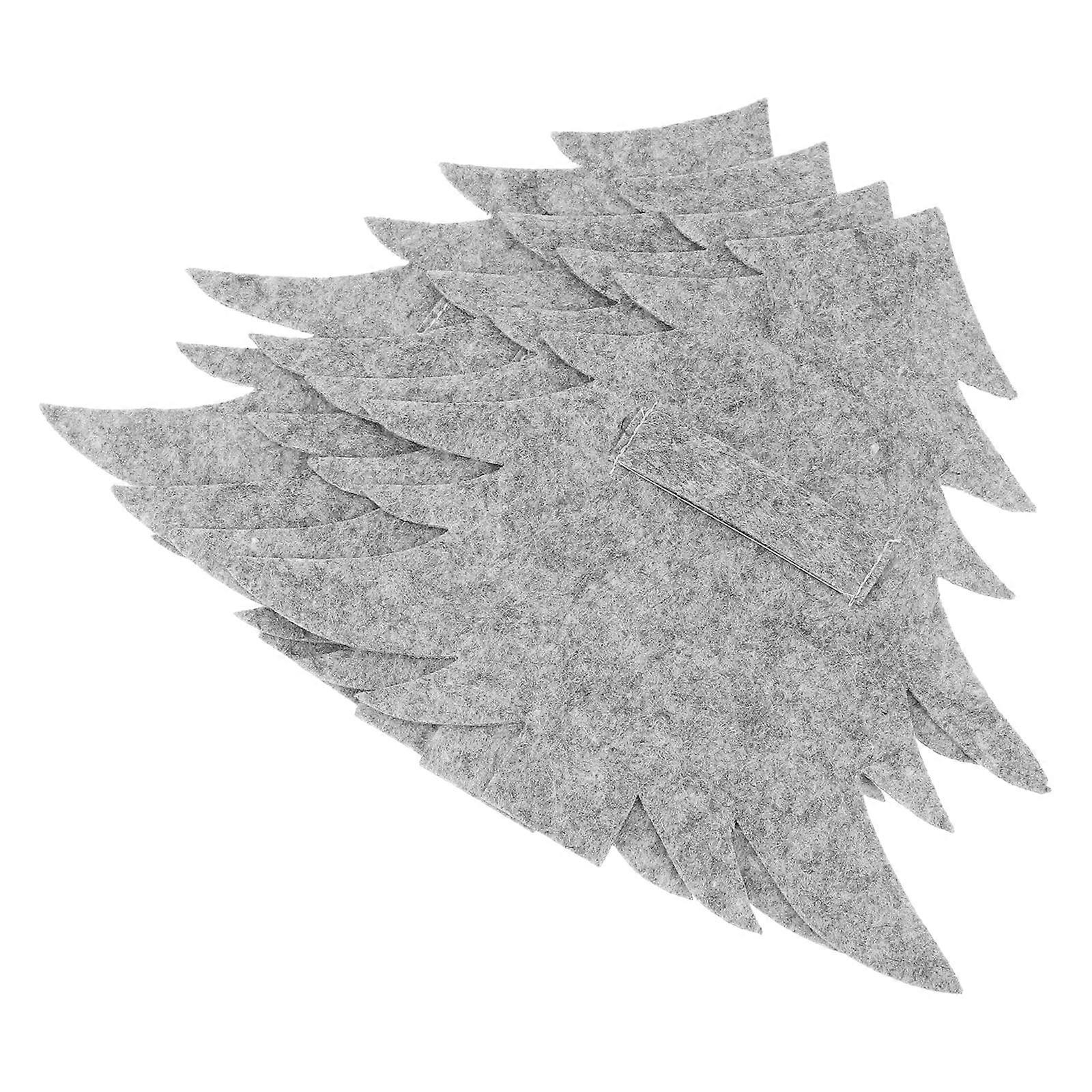 Xmas Tree Tableware Bags Fork Cutter Covers for Storage Use 8Pcs Grey