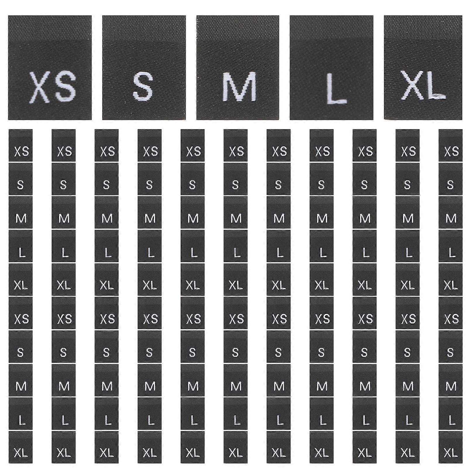 Costume Size Labels 1000 Pcs Washable Size Tags Designed For Retail Clothing Accurate Size Labeling