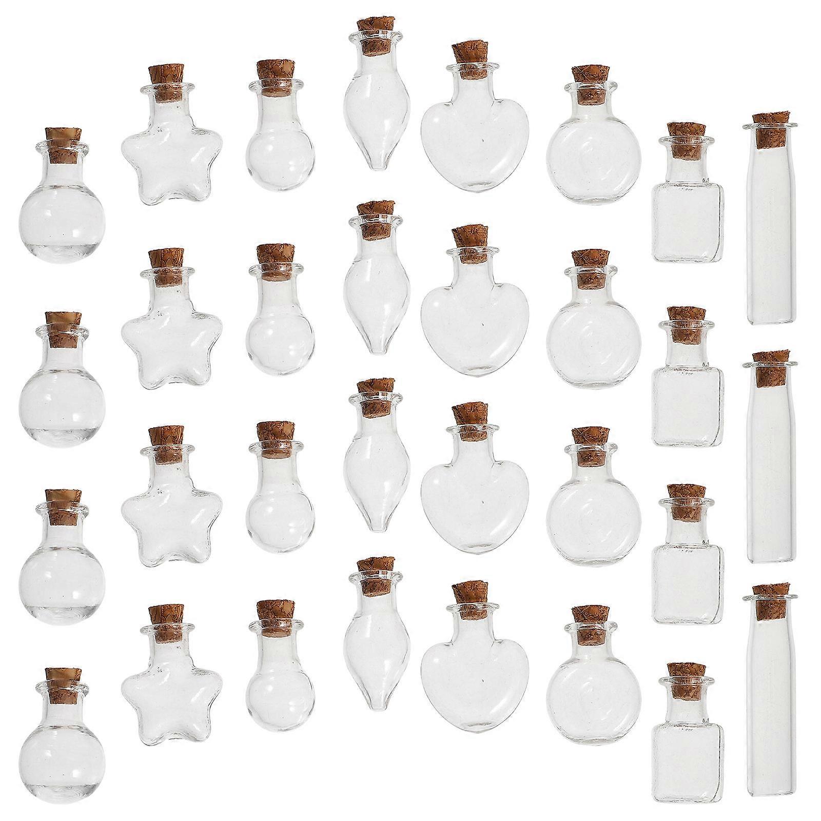 Clear Glass Jars For DIY Projects Transparent Design 1×1.6×0.8In Storage 96Pcs