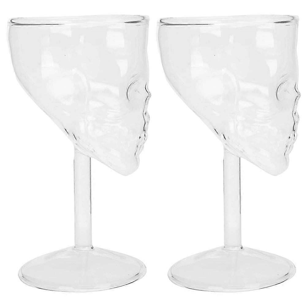 2Pcs Multi-function Wine Glasses Decorative Cocktail Glasses Halloween Wine Goblets