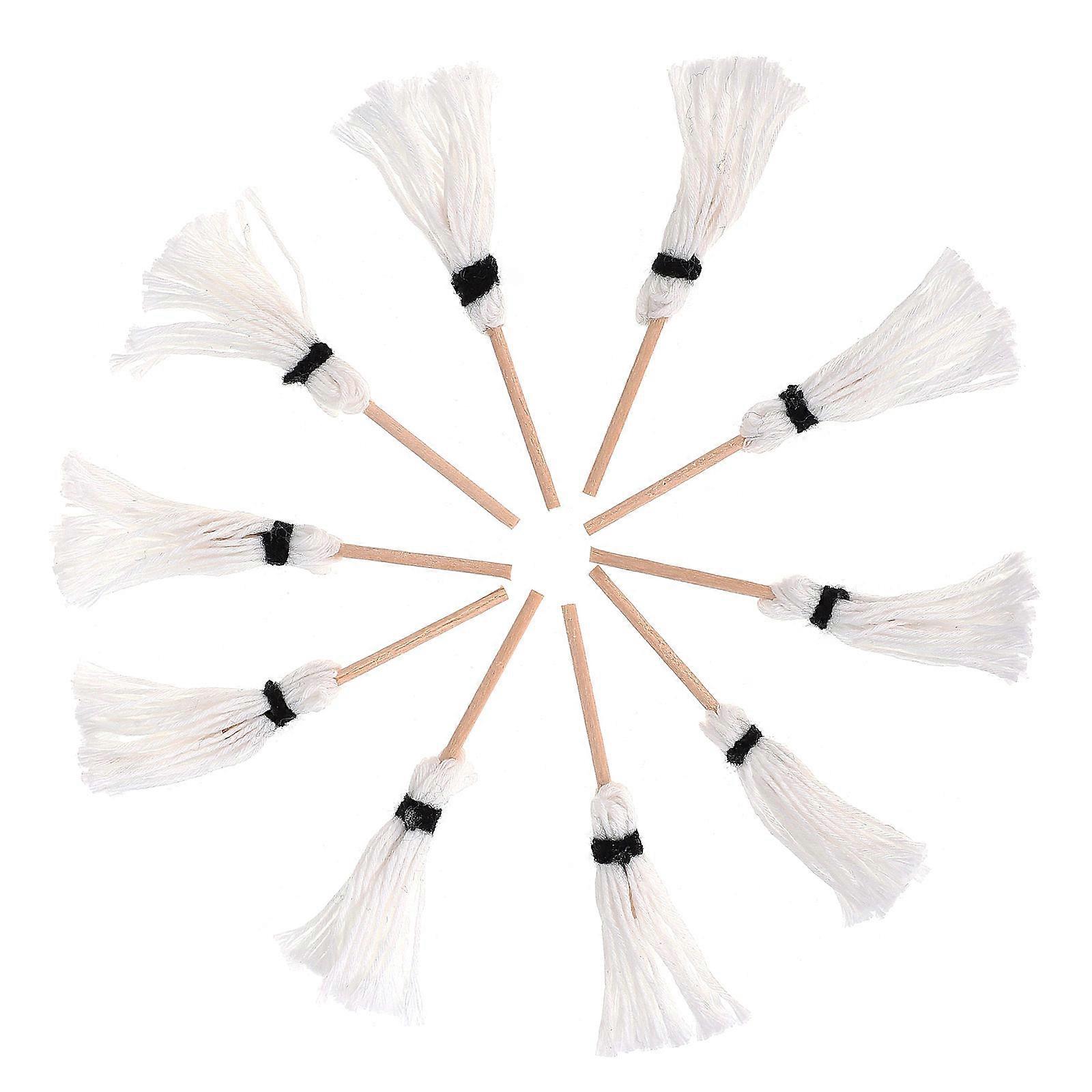 Halloween Witch Broom for Decor 30Pcs Miniature Small Broom Set