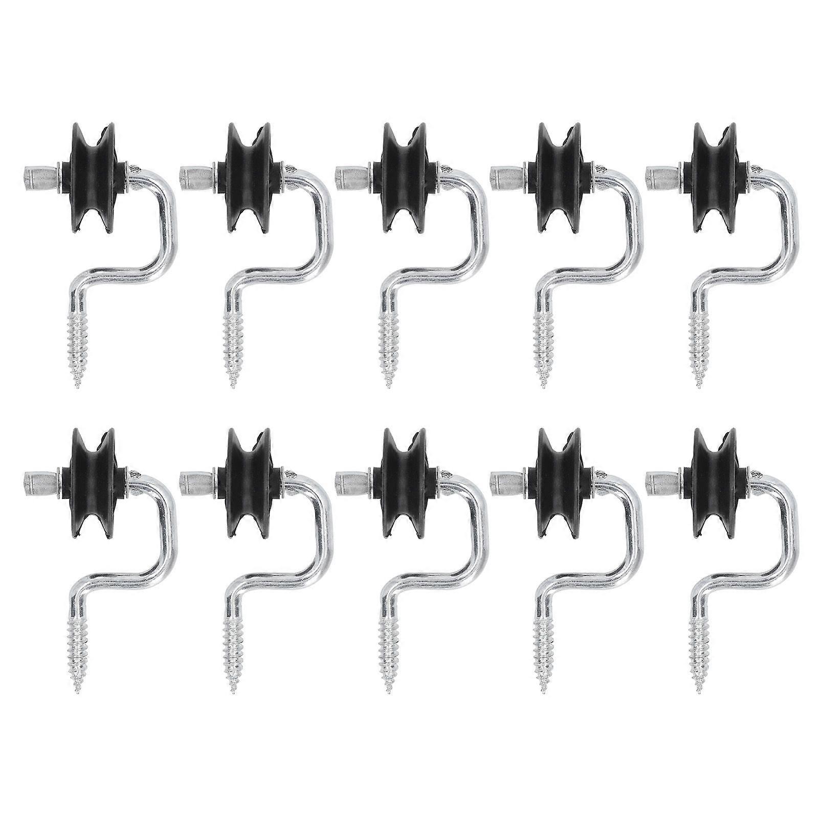 10 Pack Field Electronic Fence Front End Accessories Self Tapping Insulators Screw In Corner Insulators Fixed to Stake Wiring
