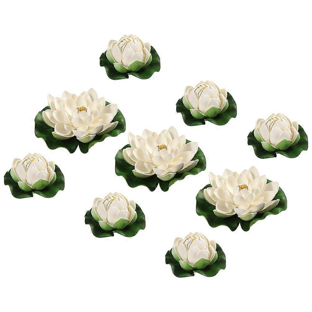 Leafs Artificial Water Lily for Decoration 18Pcs Set