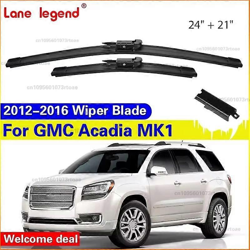 Applies to Car Wipers Rubber For GMC Acadia MK1 2012-2016 Front Blade Brushes Cutter Automobiles Parts Accessories Windscreen Wipers Parts
