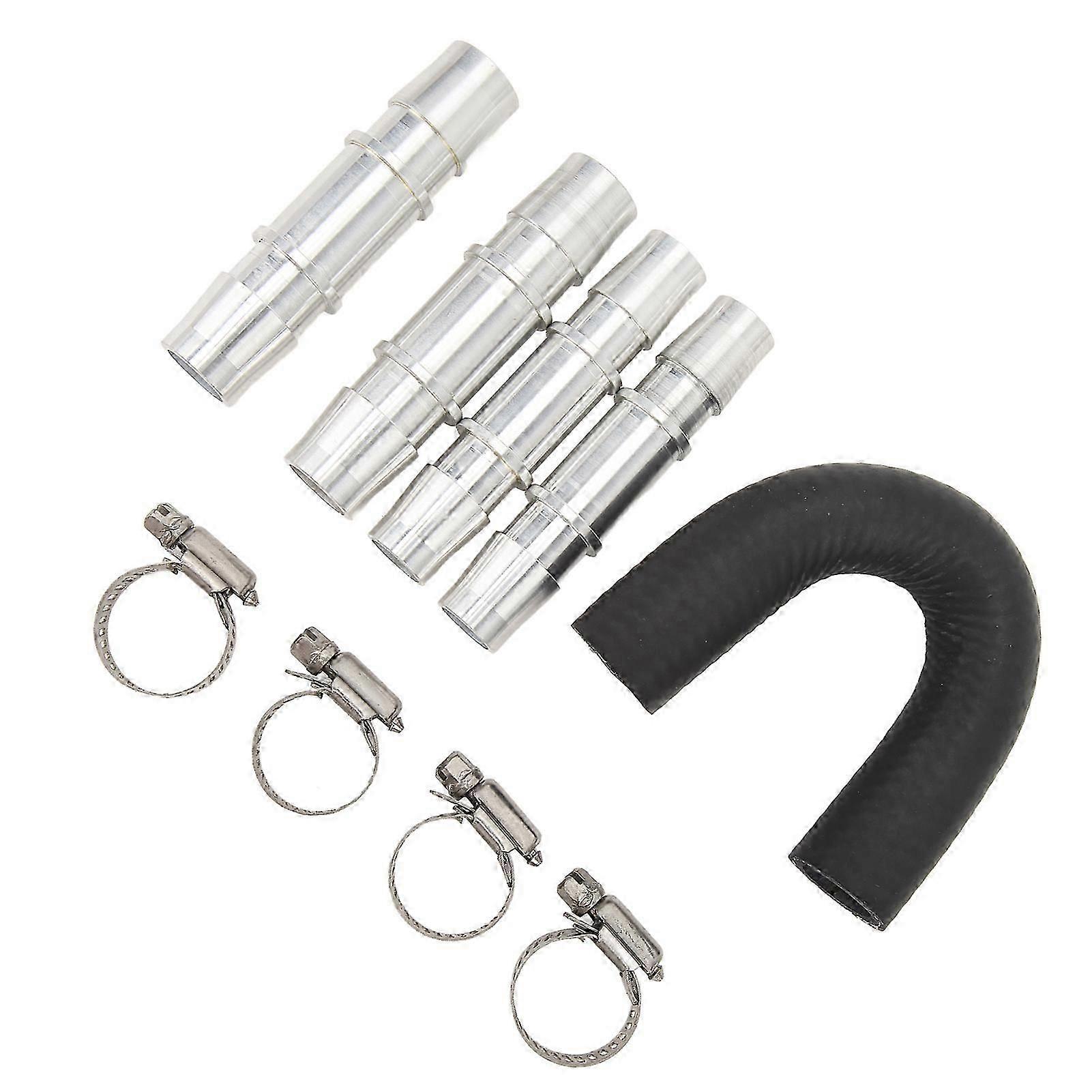 Engine Heater Core Bypass Kit Universal Aluminum Fitting for 5/8in and 3/4in Hoses