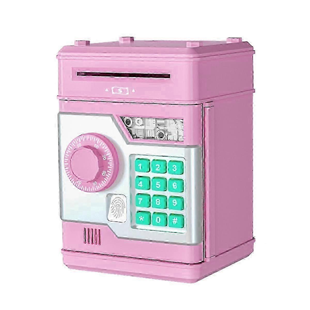 Electronic Piggy Bank ATM Password Money Box Pink