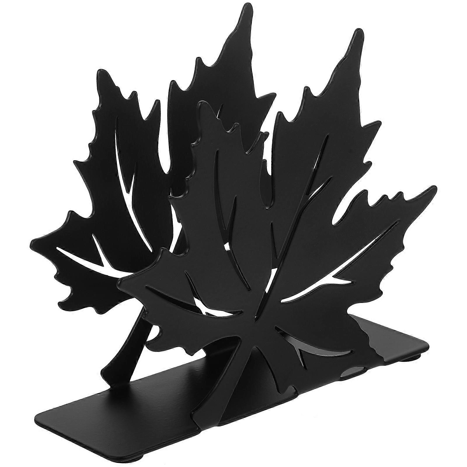Metal Napkin Holder Standing Tissue Dispenser for Table 2Pcs Maple Leaf