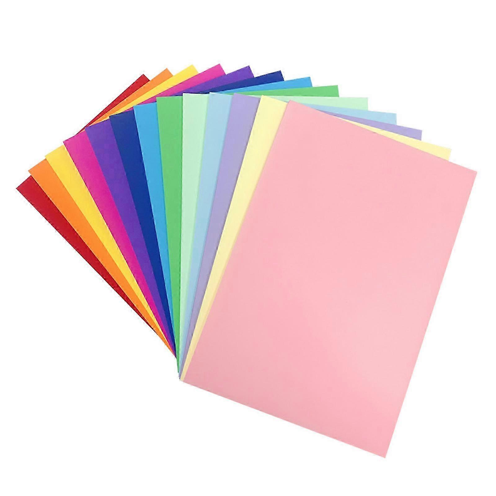 50 Sheets 8K Coloured Card Stock, Thick Color Paper, Handmade Folding Paper, Color Paper Suitable for Various Printers ten colors 26s