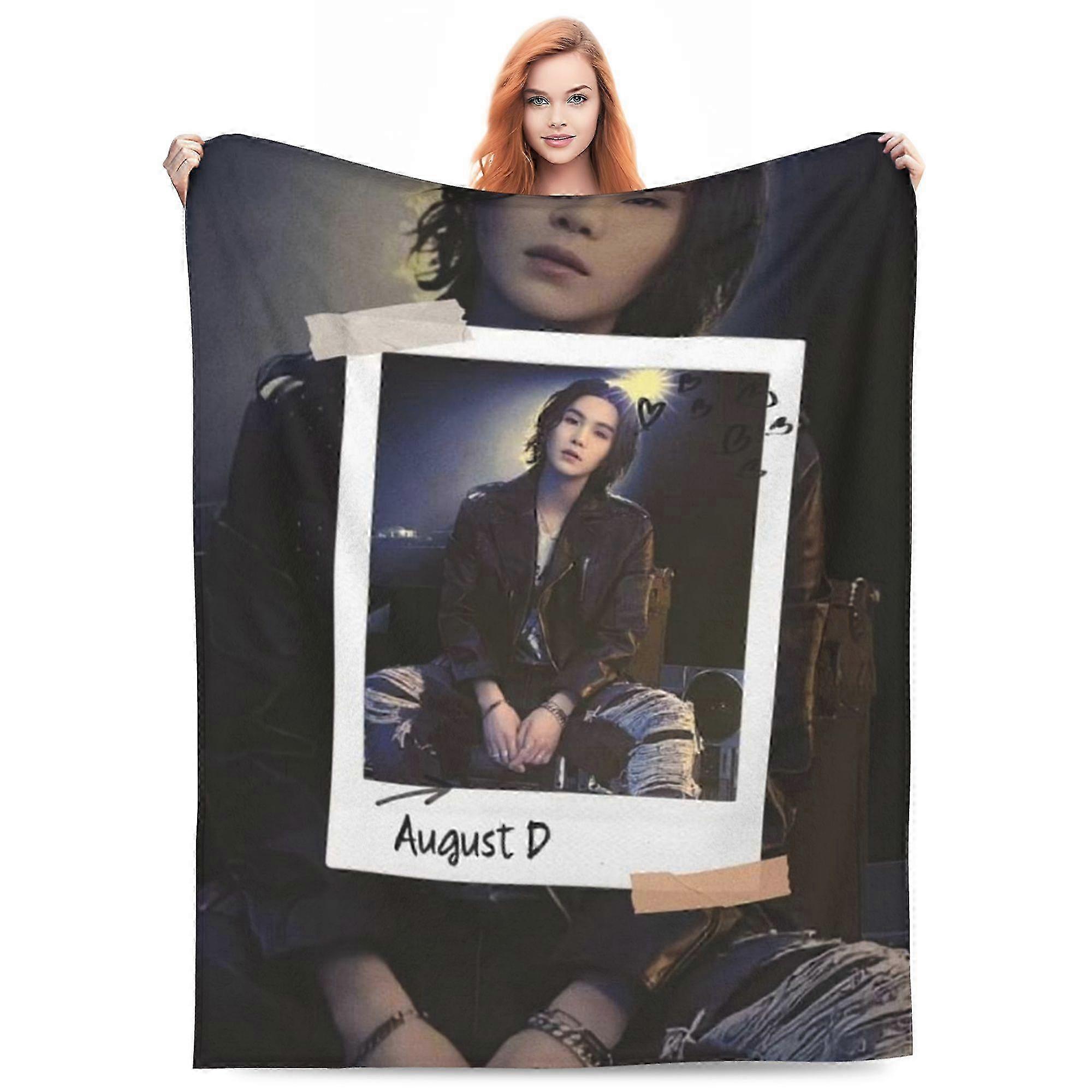 BTS SUGA (41) Soft Throw Blanket Flannel Blankets Home Furnishing Blanket Sofa Blanket-ML949 26s