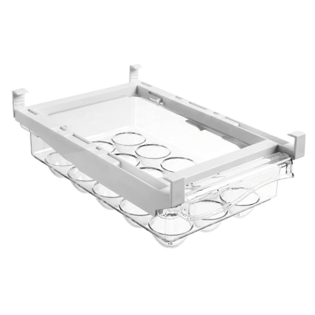 Refrigerator Egg Storage Box Large Capacity Egg Organizer For Kitchen Drawer Space Saving