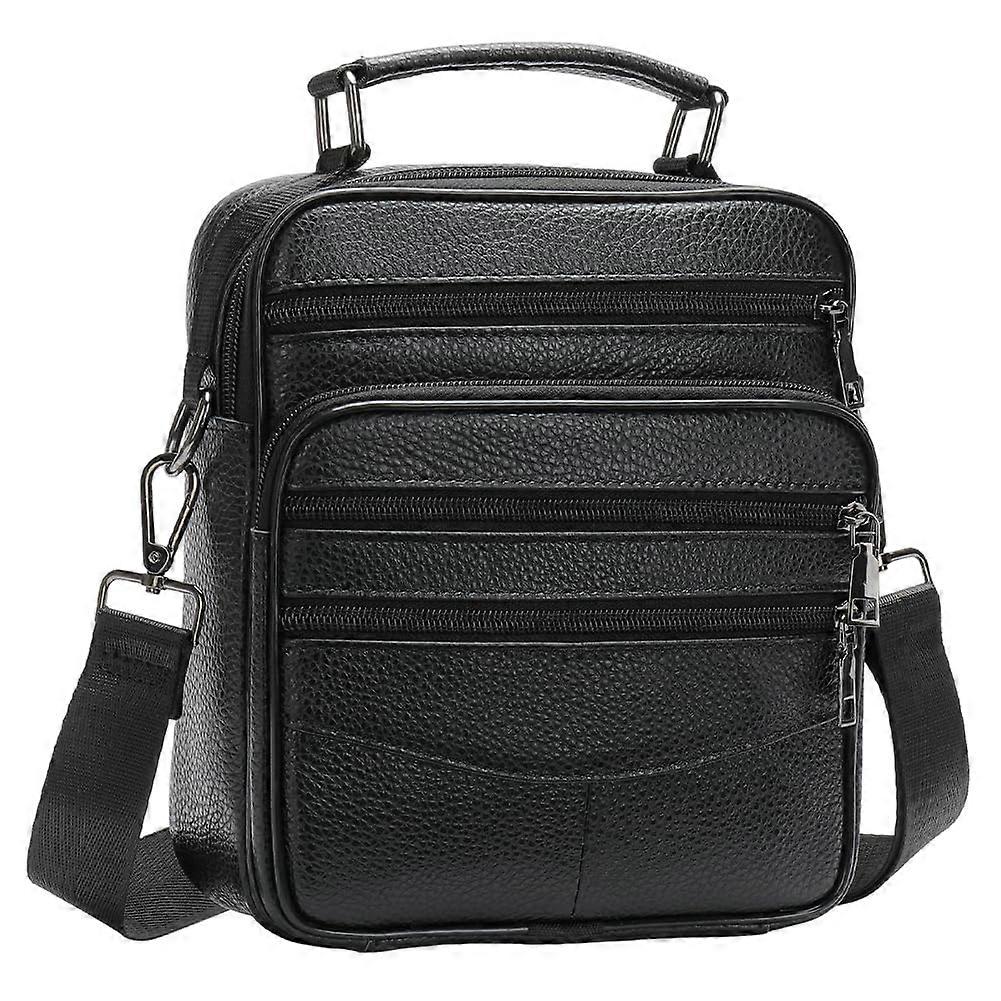 Men's Leather Shoulder Messenger Bag, Practical Business Satchel with Side and Casual Design, Ideal for Working, Shopping, School, Daily Use, Versatil