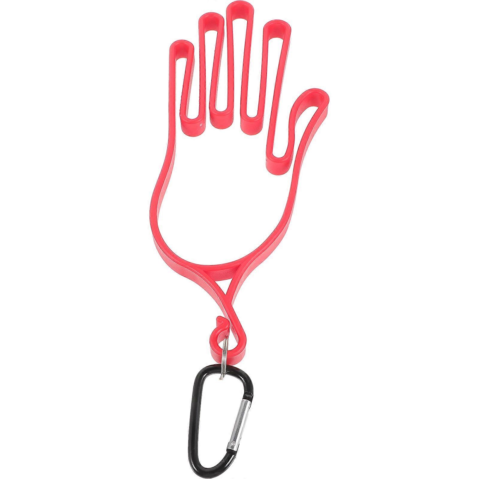 Red Golfs Glove Support Rack Practical Holder for Athletic Gloves 10Pcs