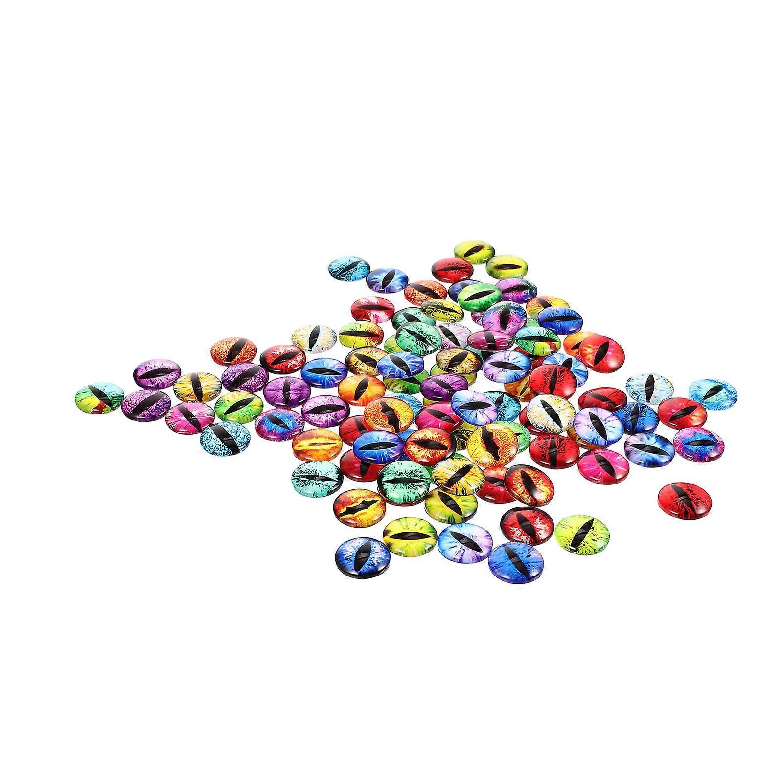 Glass Eyes DIY Doll Supplies for Craft Making 700Pcs Assorted Colors