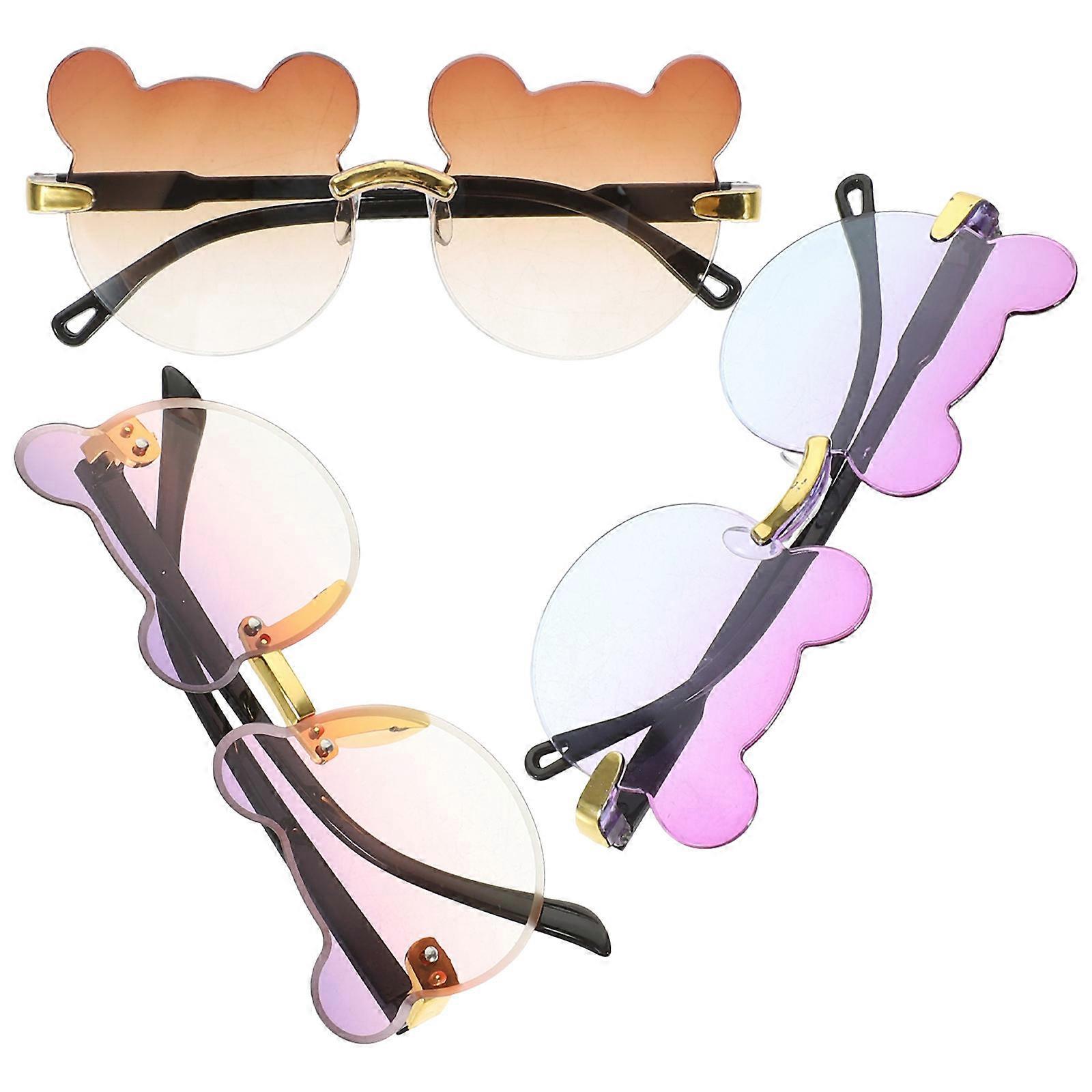 Bear Glasses Party Eyewear for Fun Events 15Pcs Assorted Colors