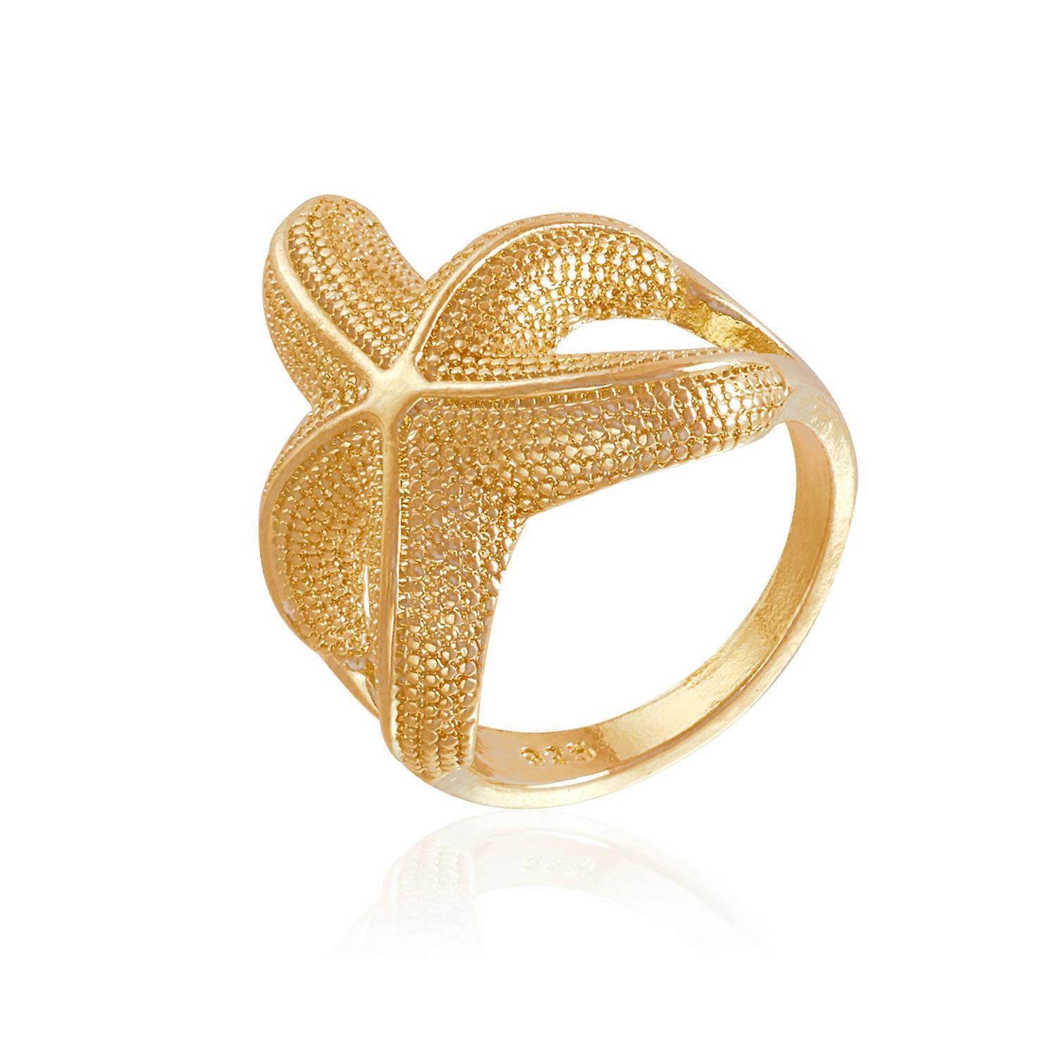 Starfish Ring, Summer Vacation Nautical Style Casual Beach Versatile Finger Ring Accessory
