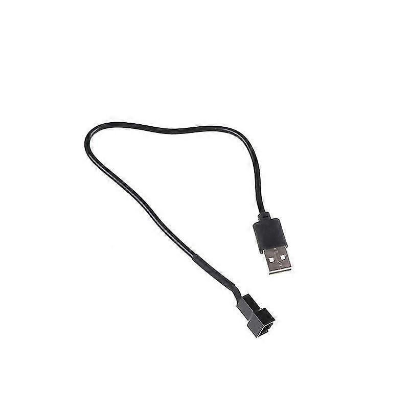 USB 2.0 A ذكر إلى 3 دبوس موصل محول كابل ل 5V الكمبيوتر PC مروحة Hfmqv