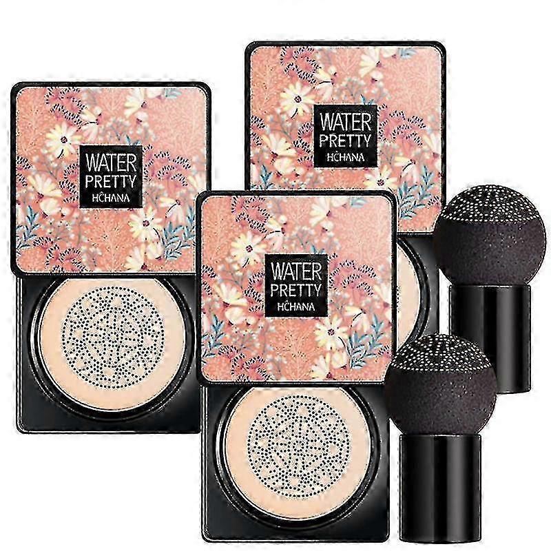 3pcsエアクッションマッシュルームヘッドccbbクリームファンデーションコンシーラー保湿メイクアップ