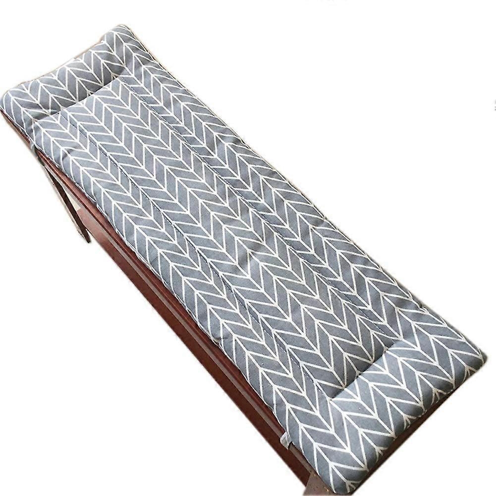 Garden Bench Cushion With Fixing Ties NonSlip 23 Seater Pad Replacement Mattress 120x40cm Boho Pattern