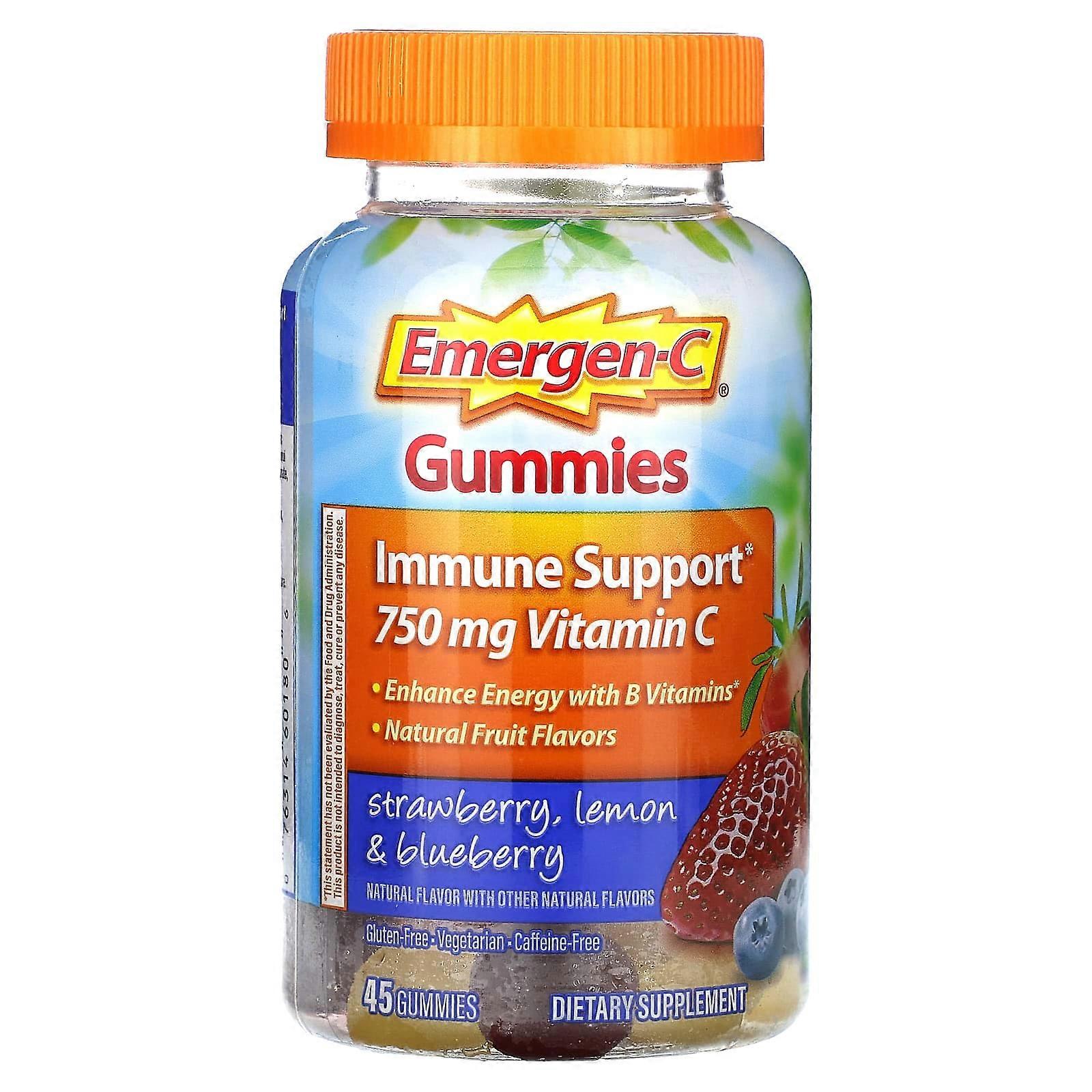 Immune Support Gummies, Strawberry, Lemon & Blueberry, 45 Gummies