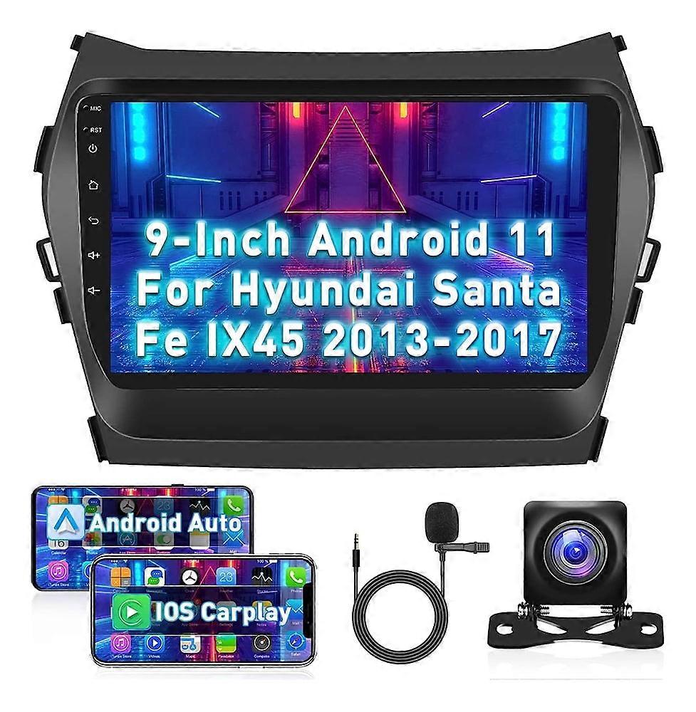 Stereo Radio for Hyundai Santa Fe IX45 2013-17 2+32g Android Carplay