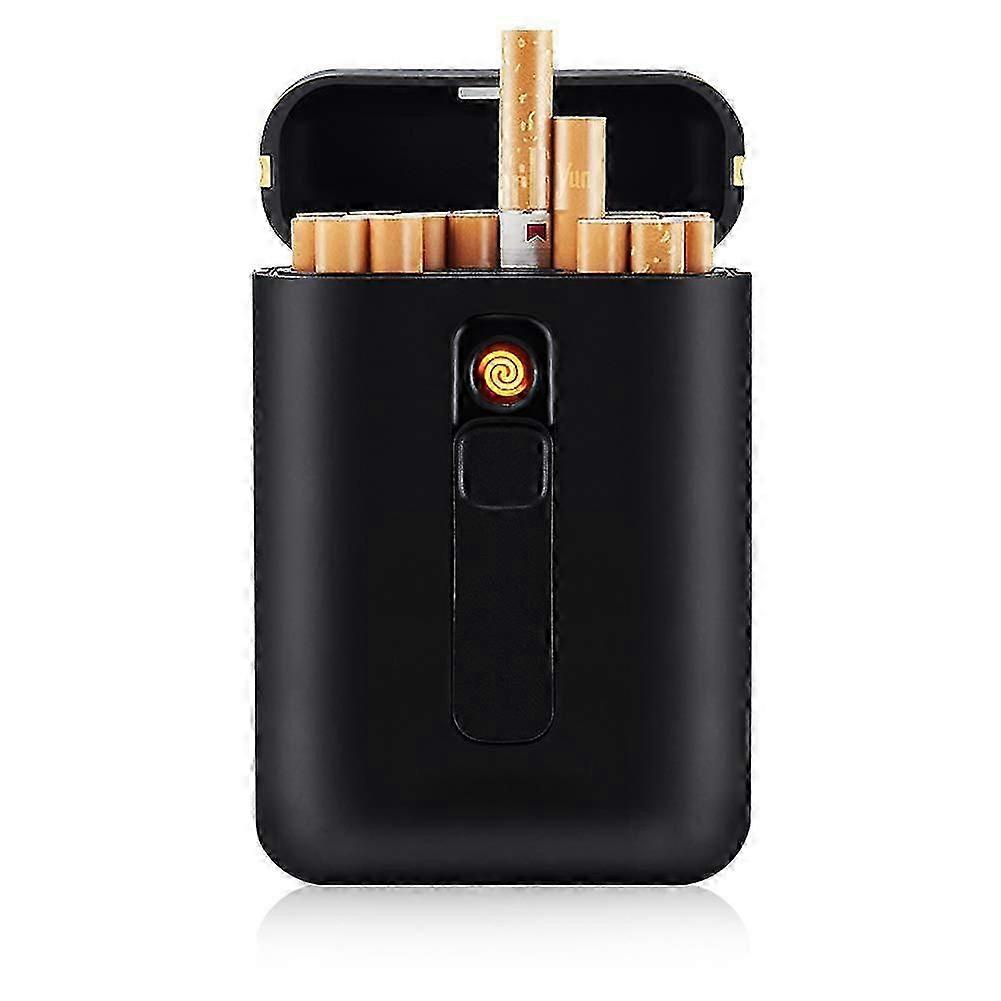2025 Cigarette Case with Lighter Cigarette Box USB Lighter