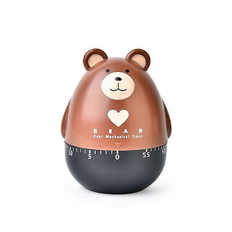 Betterlifefg-Timer Countdown 55 Minutes for Cooking, Exercise, Study, etc, Brown (1 Piece)