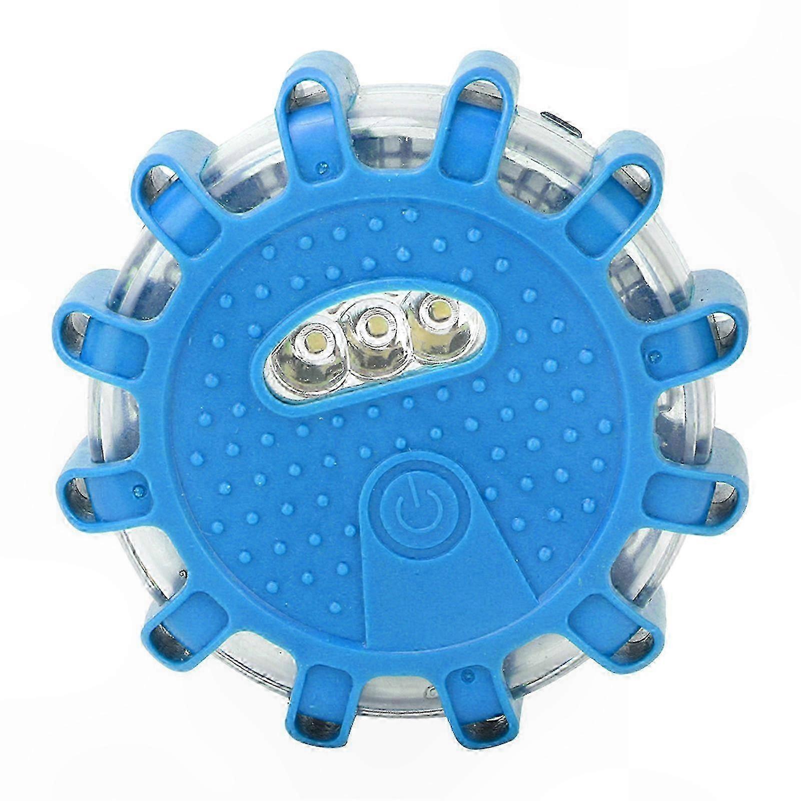 Blue LED Emergency Warning Light with Strong Magnetic Base for Vehicles