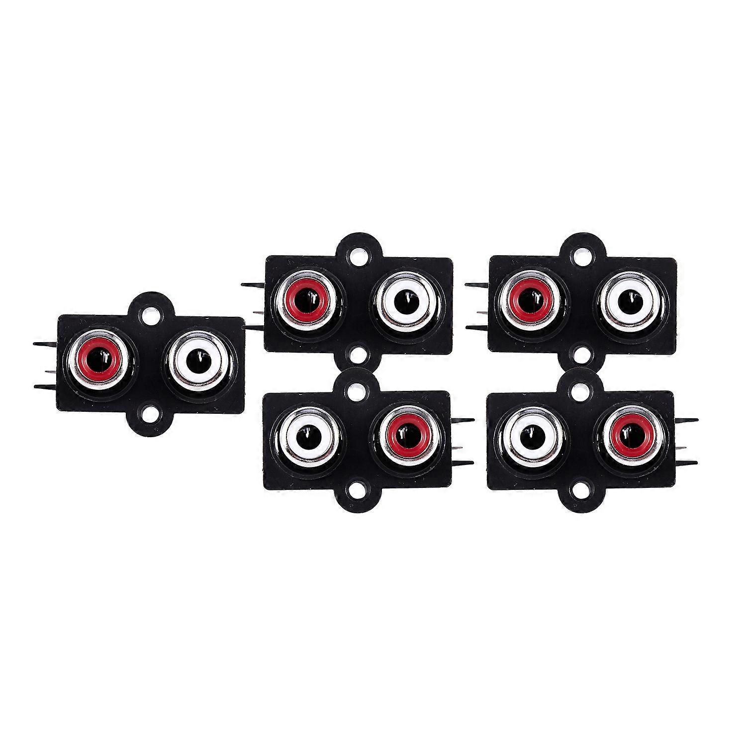 5pcs PCB Mount Stereo Audio Video Jack Female Connector