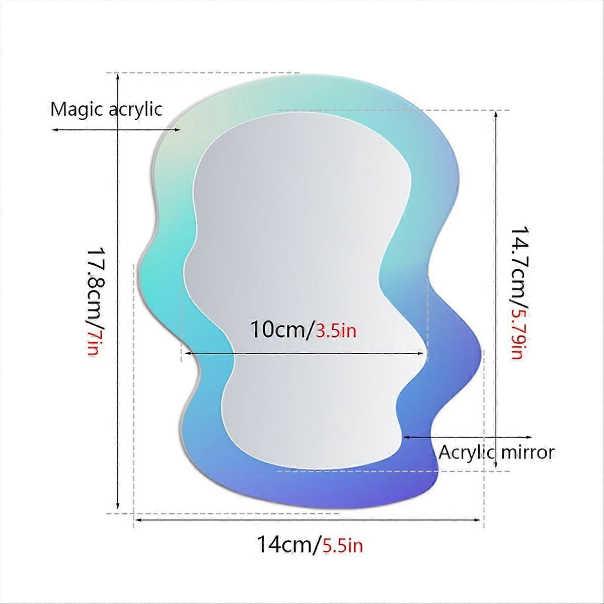 School Locker Mirrors Acrylic Locker Mirrors with Magnetic Backing