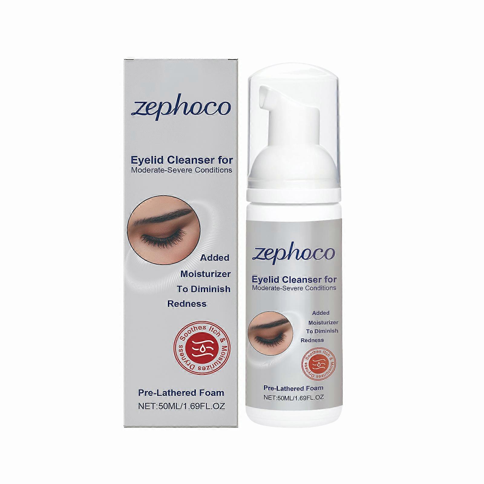 Zephoco Eye Cleansing Mousse Is A Gentle And Moisturizing Daily Cleansing Mousse For Eyelashes And Eyes