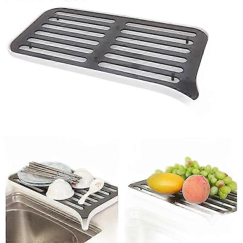 Drain Rack Plastic Dish Drainer Dryer Tray Large Sink Drying Rack Worktop  Holders