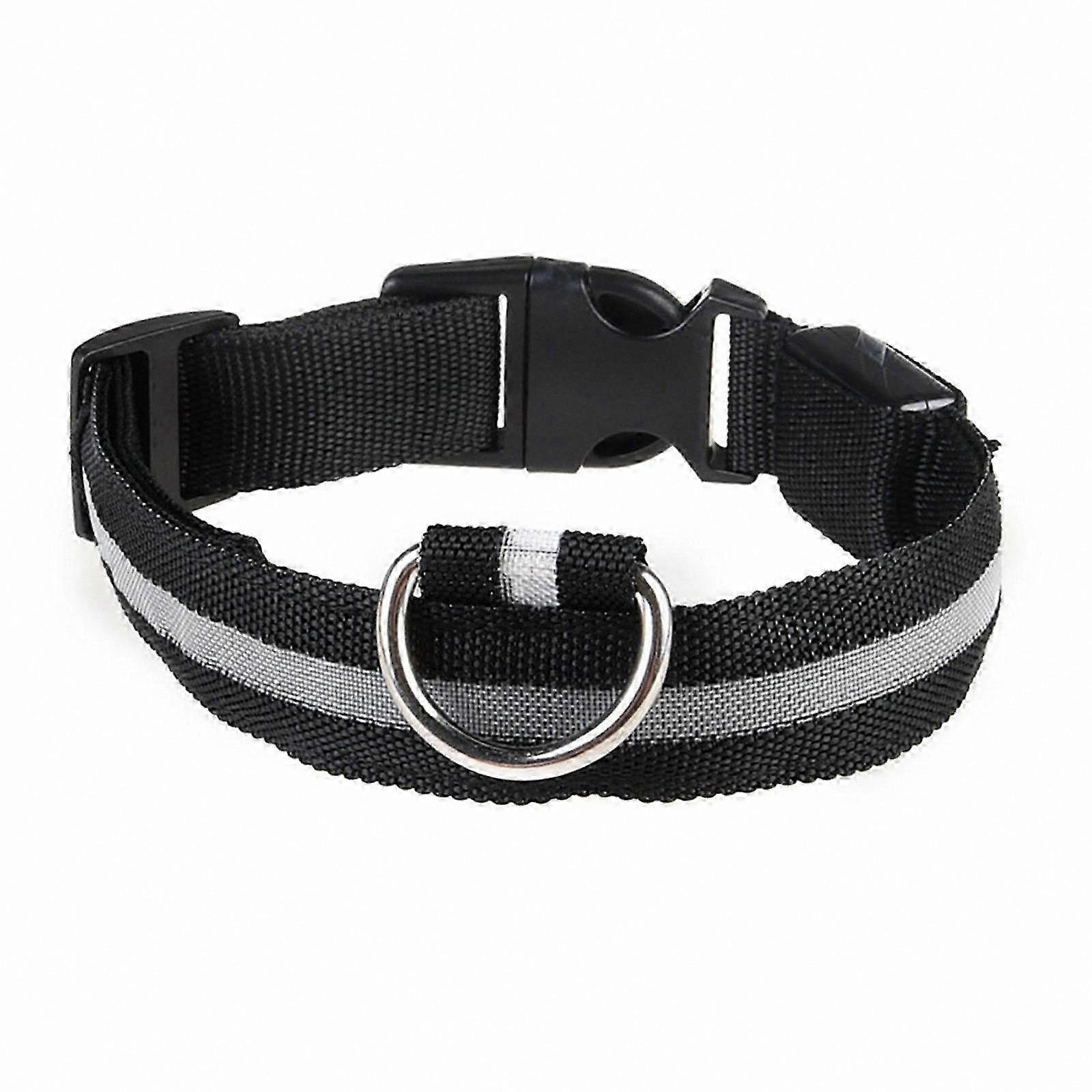 Glowing Adjustable Dog Collar for Night Safety, Fits Small to Large Breeds, Multicolor XL Orange