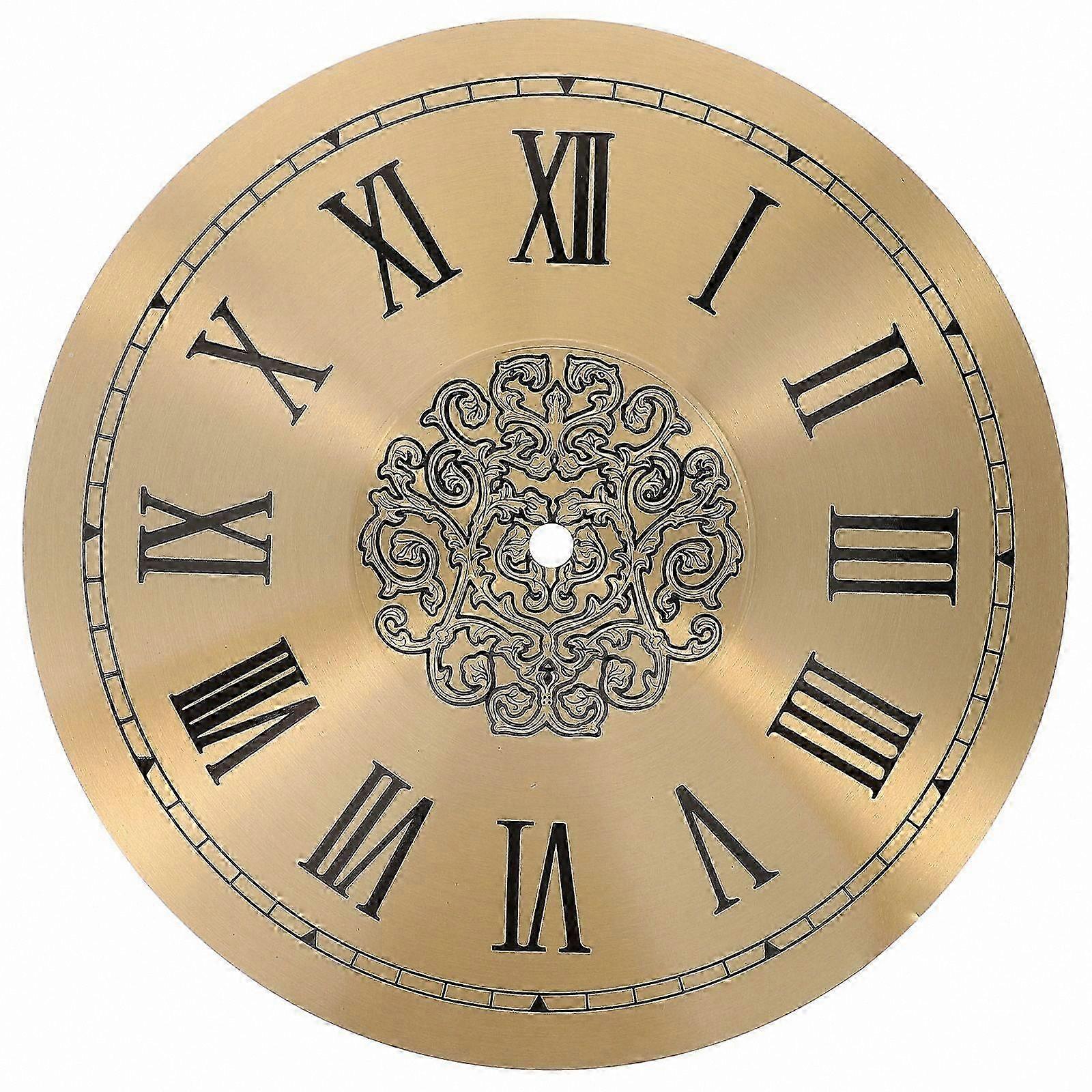 Roman Numeral Clock Dial Replacement Accessory for DIY Projects Aluminum Clock Face Part