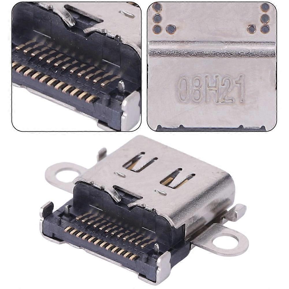 jixopn 2Pcs Power Connector Type-C Charger Socket USB Charging Port for NS Lite Console