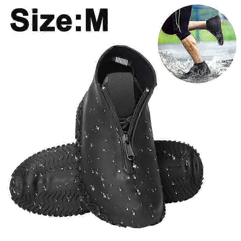 Su geçirmez Silikon Ayakkabı Kılıfları, Yeniden Kullanılabilir Katlanabilir Kaymaz Yağmur Ayakkabı Kılıfları Fermuarlı, Ayakkabı Koruyucuları Overshoes Yağmur Galoşları Çocuklar, Erkekler Ve Wome İçin