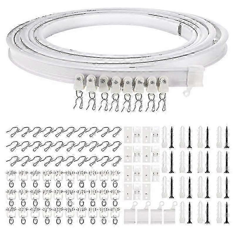 Adjustable ceiling curtain track for 1-5 meters bendable