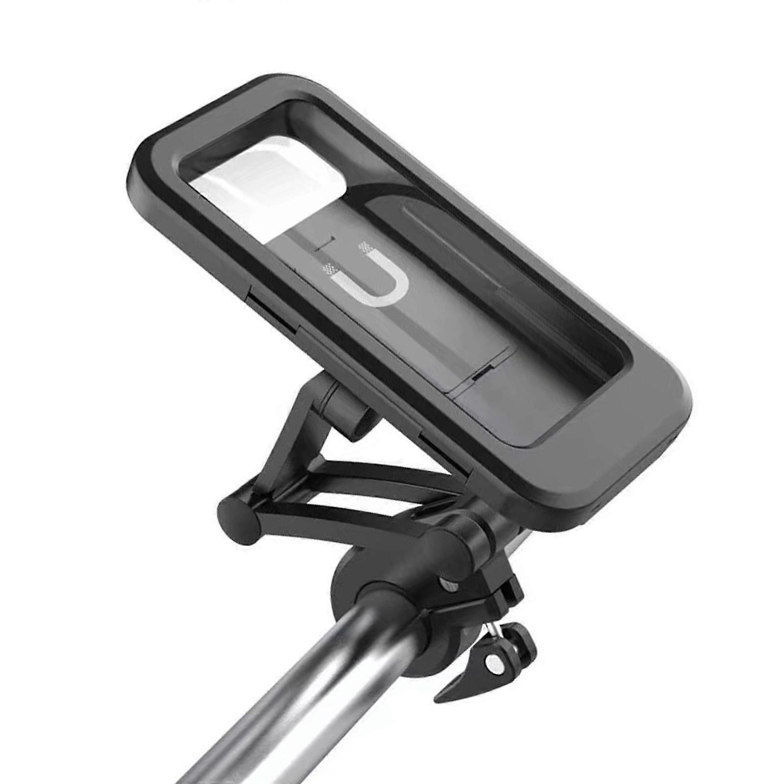 Waterproof Adjustable Motorcycle Phone Bracket 360 Rotating Handlebar Mount Not Vibration Holder for Bikes Scooter Multicolor