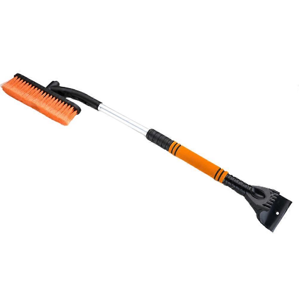 Car snow removal tools with telescopic ice scraper