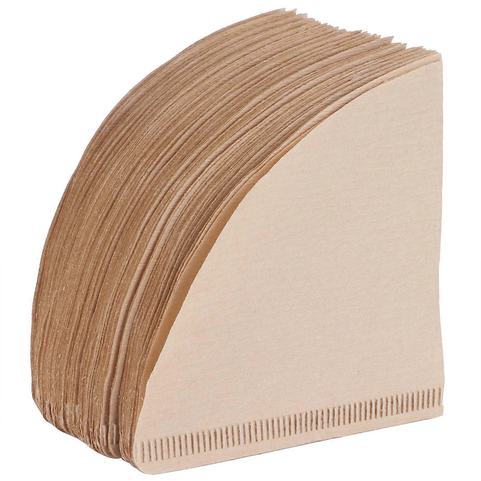 100Pcs Coffee Filter Paper Cone Shaped Disposable Coffer Filters Accessory 14x10cm